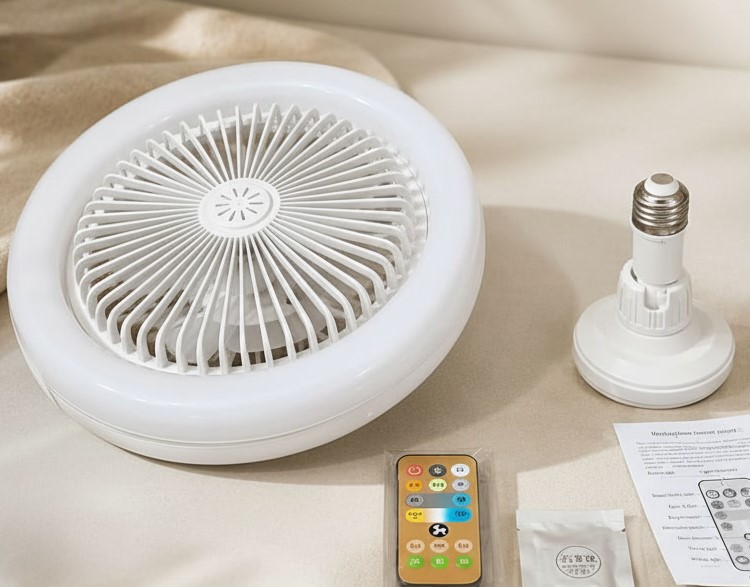 Lampe LED avec ventilateur multifonction